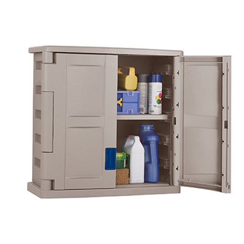  Cabinets on Outdoor Cabinets   Outdoor Utility Storage Cabinet Pvc Taupe   Blue