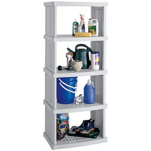 PVC Storage Unit Five Shelf Gray SUC7305G