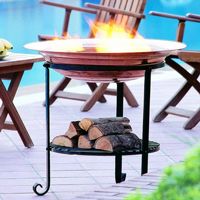 Outdoor fireplaces and copper fire pits